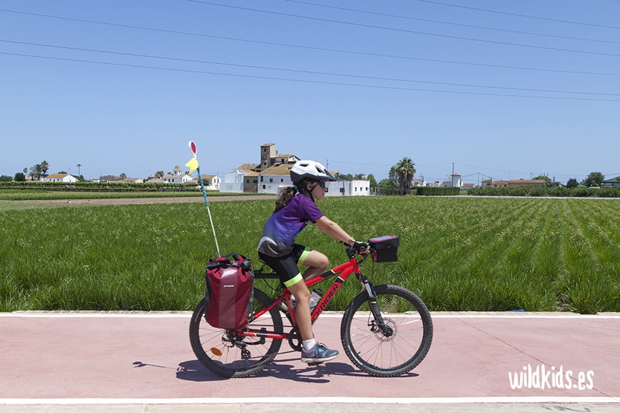 bicicleta con niños en valencia